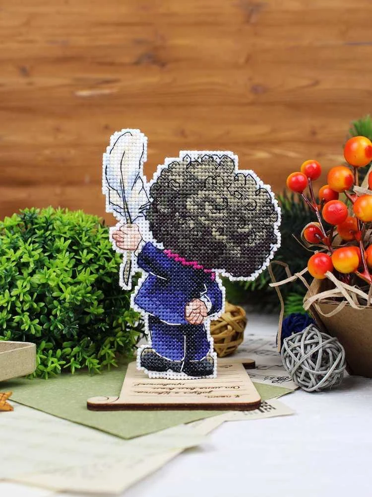 MP Studia Siuvinėjimo kryželiu rinkinys „Rašytojas“ 12x9 cm