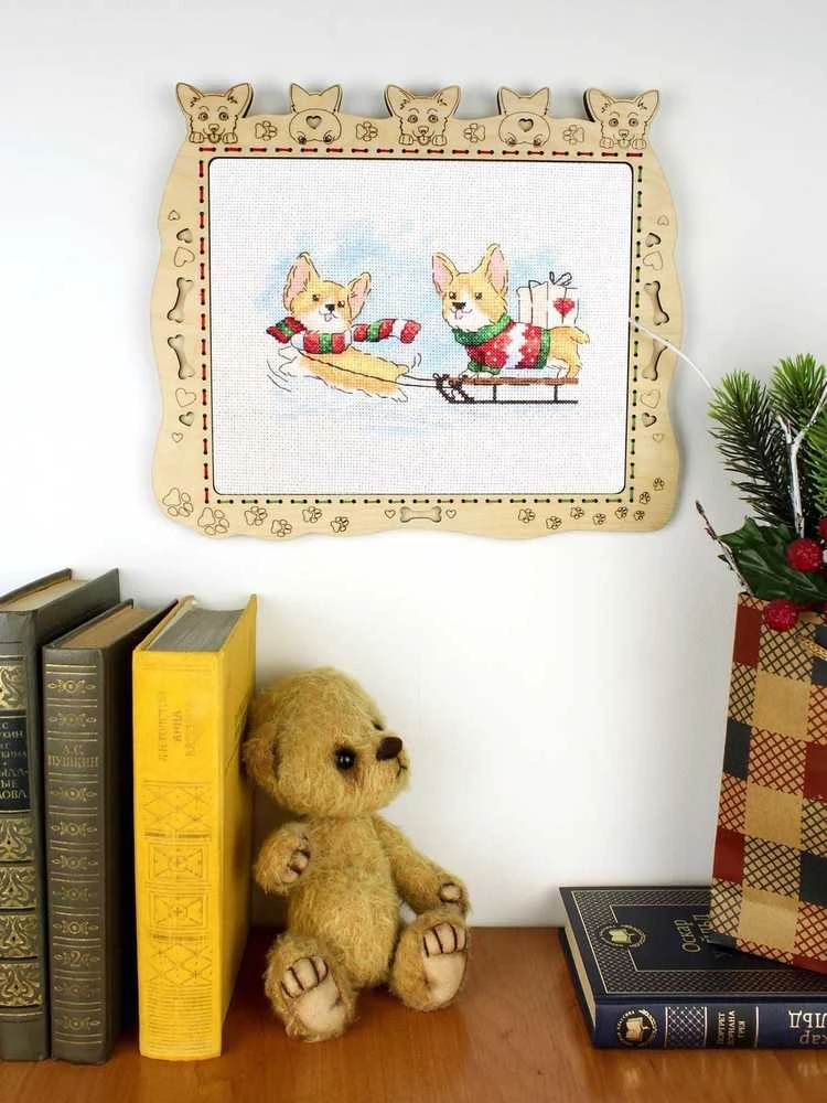 MP Studia Siuvinėjimo kryželiu rinkinys „Spėsime laiku“, 12×20 cm