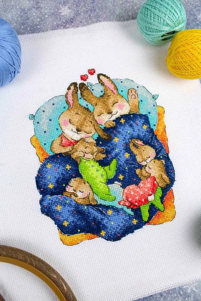 MP Studia Beldizart Kryželiu siuvinėjimo rinkinys "Bunny's Dreams" SM-769