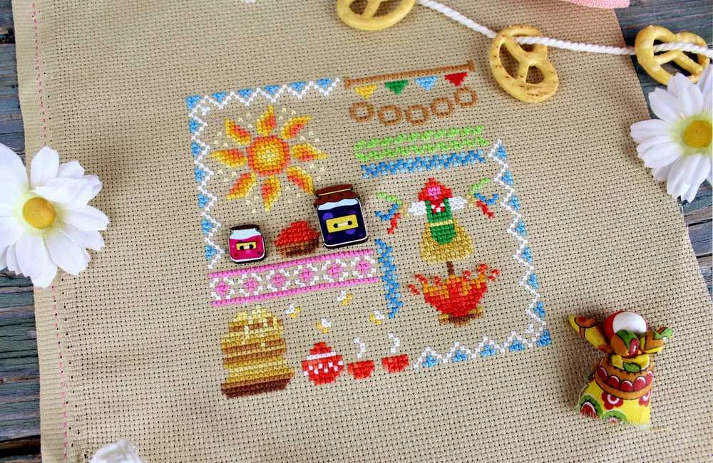 MP Studia Beldizart Kryželių siuvinėjimo rinkinys "Mini Sampler. Pancake Week" SNV-943