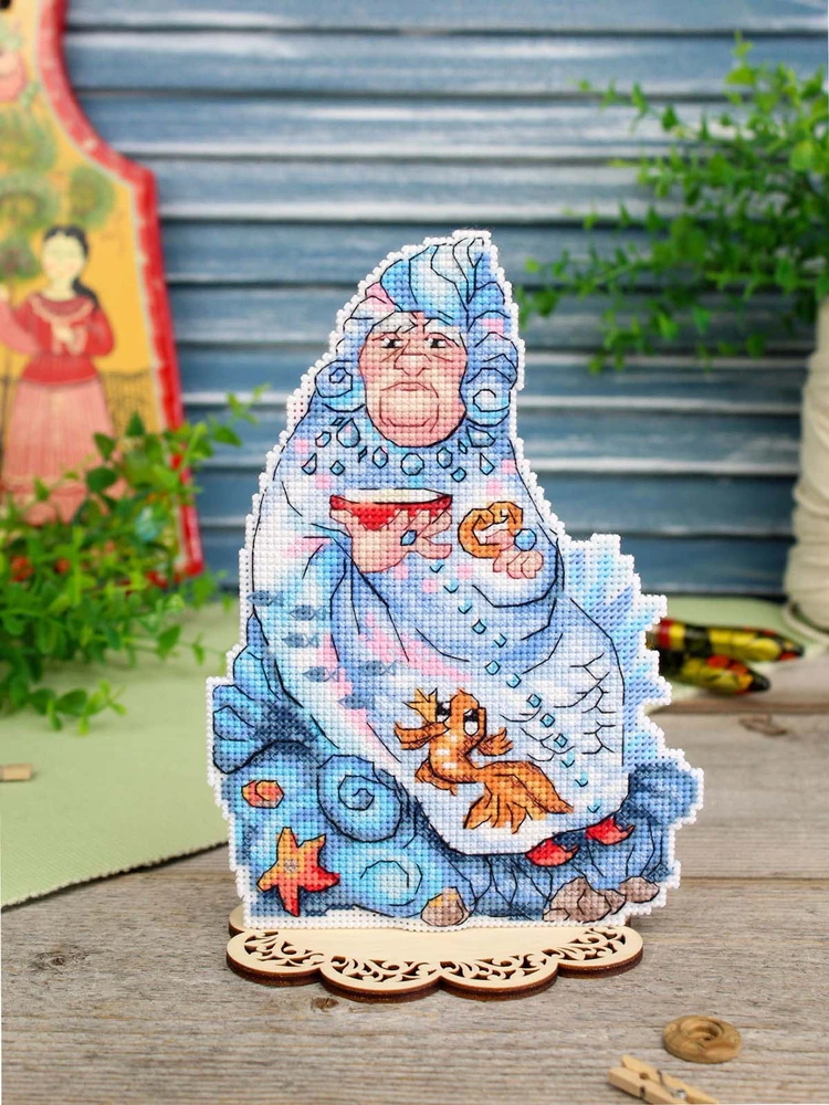 MP Studia Siuvinėjimo rinkinys kryželiu „Be nieko likusi“ 19×13 cm