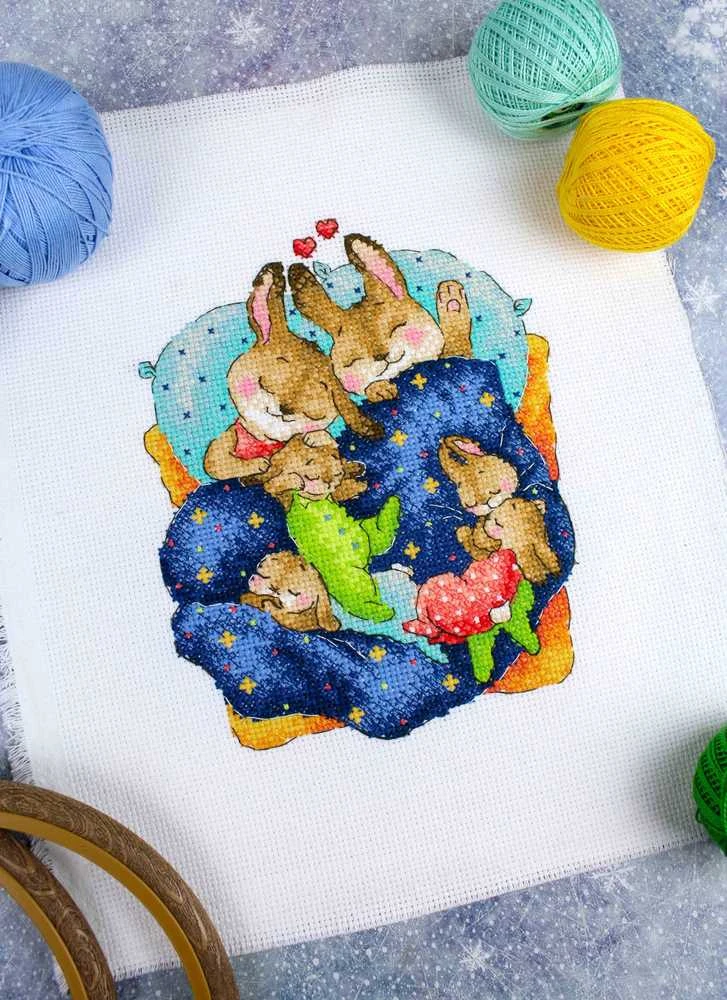 MP Studia Beldizart Kryželiu siuvinėjimo rinkinys "Bunny's Dreams" SM-769