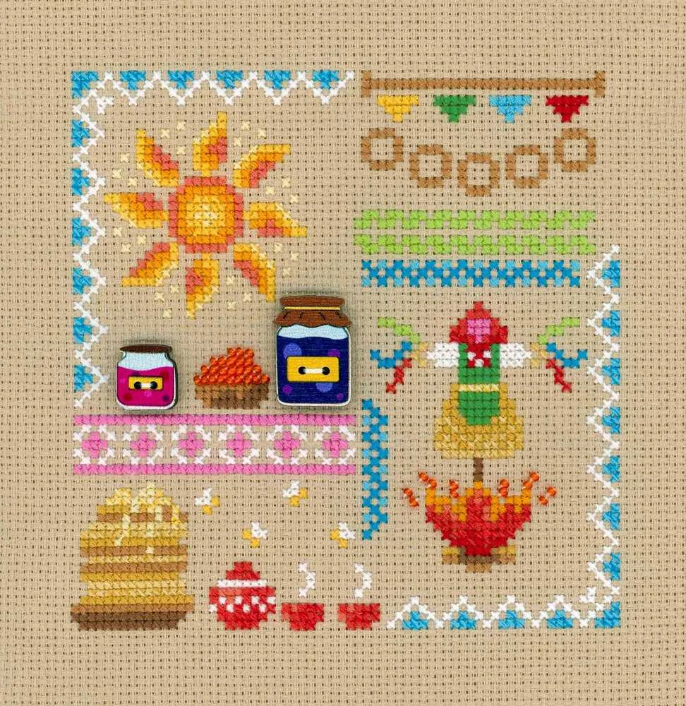 MP Studia Beldizart Kryželių siuvinėjimo rinkinys "Mini Sampler. Pancake Week" SNV-943