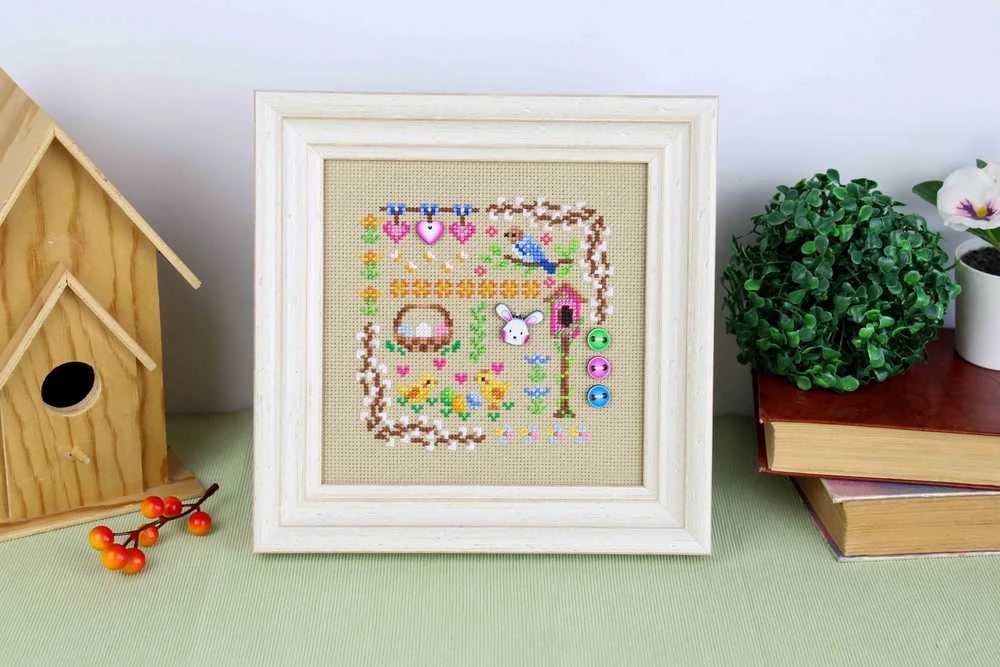 MP Studia Beldizart Kryželiu siuvinėjimo rinkinys "Mini Sampler. Velykų magija" SNV-941