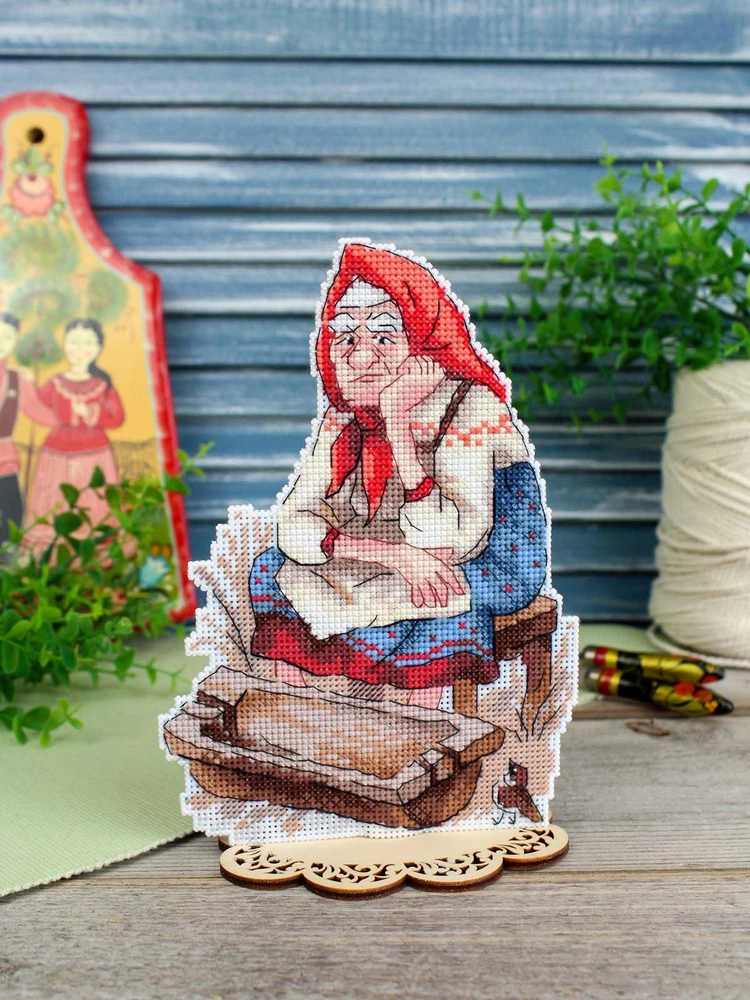 MP Studia Siuvinėjimo rinkinys kryželiu „Be nieko likusi“ 19×13 cm