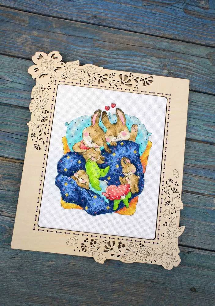 MP Studia Beldizart Kryželiu siuvinėjimo rinkinys "Bunny's Dreams" SM-769