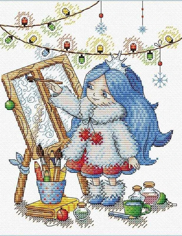 Mp Studija Inventive Winter SM-179 - Siuvinėjimo rinkinys