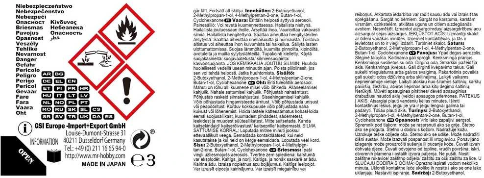Mr Hobby Mr.Hobby Aqueous Baltas Surfacer 1000 baltas gruntas 170 ml (B-612)