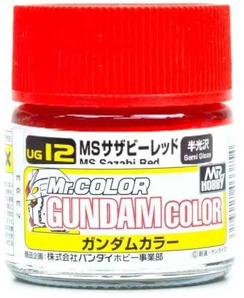 Mr Hobby Mr.Hobby Gundam Color dažai MS Sazabi Raudona, pusiau blizgūs, 10 ml (UG-12)