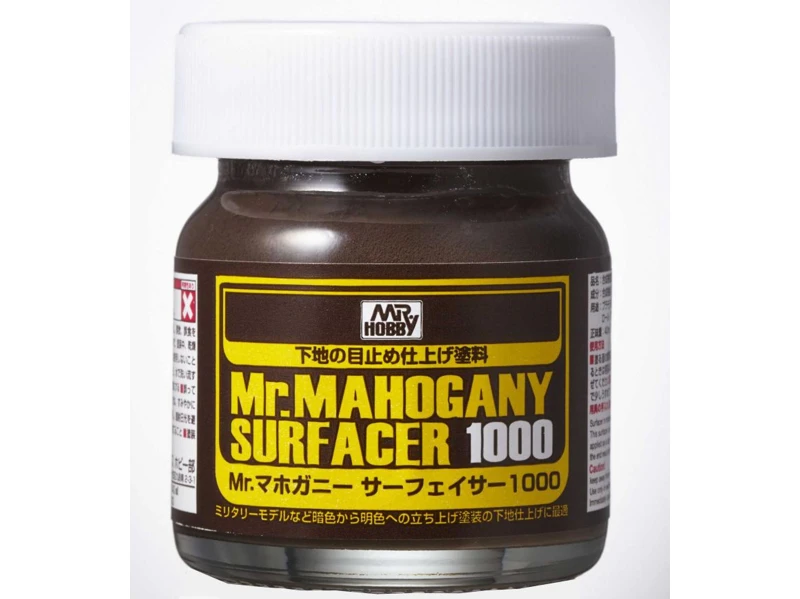 Mr Hobby Mr.Hobby Mahogany Surfacer 1000 rudas gruntas, 40 ml (SF-290)