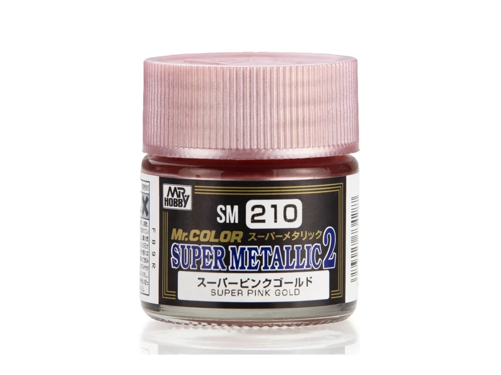Mr Hobby Mr.Hobby Mr. Color Super Metallic II SM-210 Super Rožinė Gold nitro dažai, 10 ml