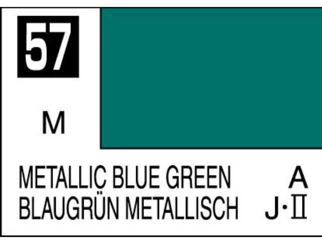 Mr Hobby Mr.Hobby Mr.Color C-057 metaliniai nitro dažai, mėlynai žalia 10 ml