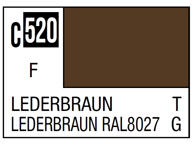 Mr Hobby Mr.Hobby Mr.Color C-520 Lederbraun nitro dažai, 10 ml
