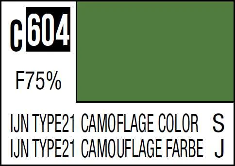 Mr Hobby Mr.Hobby Mr.Color C-604 IJN Type 21 kamufliažo nitro dažai, 10 ml
