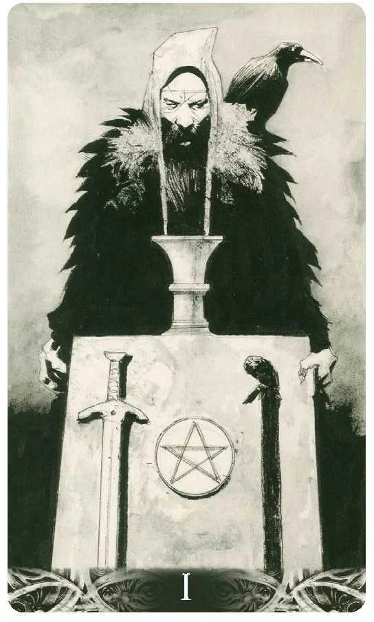 Tarotų Kortų Komplektas - Lo Scarabeo Murder Of Crows MINI 78 Kortos 9x6 cm