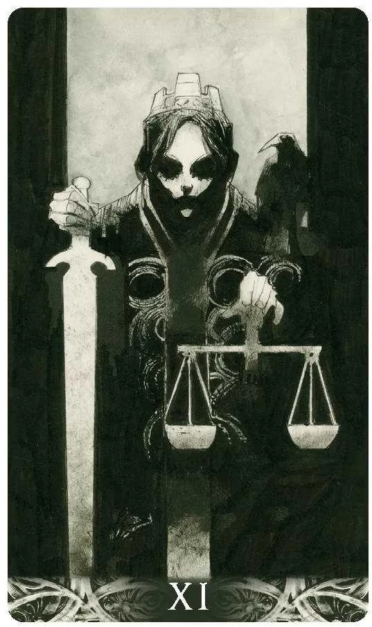 Tarotų Kortų Komplektas - Lo Scarabeo Murder Of Crows MINI 78 Kortos 9x6 cm