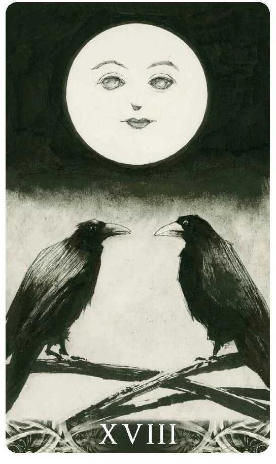 Tarotų Kortų Komplektas - Lo Scarabeo Murder Of Crows MINI 78 Kortos 9x6 cm