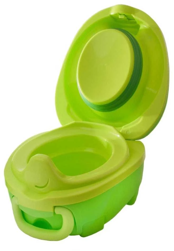 Mokomasis nešiojamas naktipuodis My Carry Potty, dinozauras, žalios spalvos