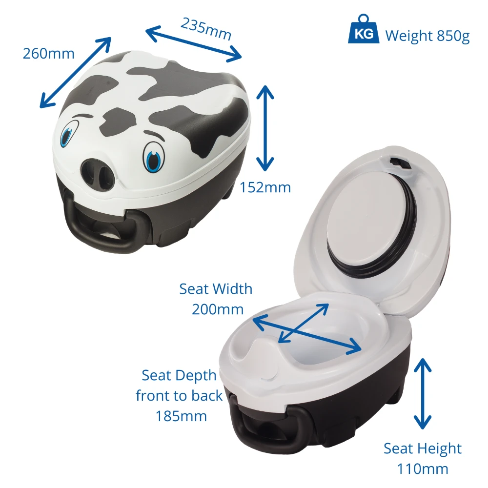 My Carry Potty Mokomasis nešiojamas naktipuodis, Karvutė