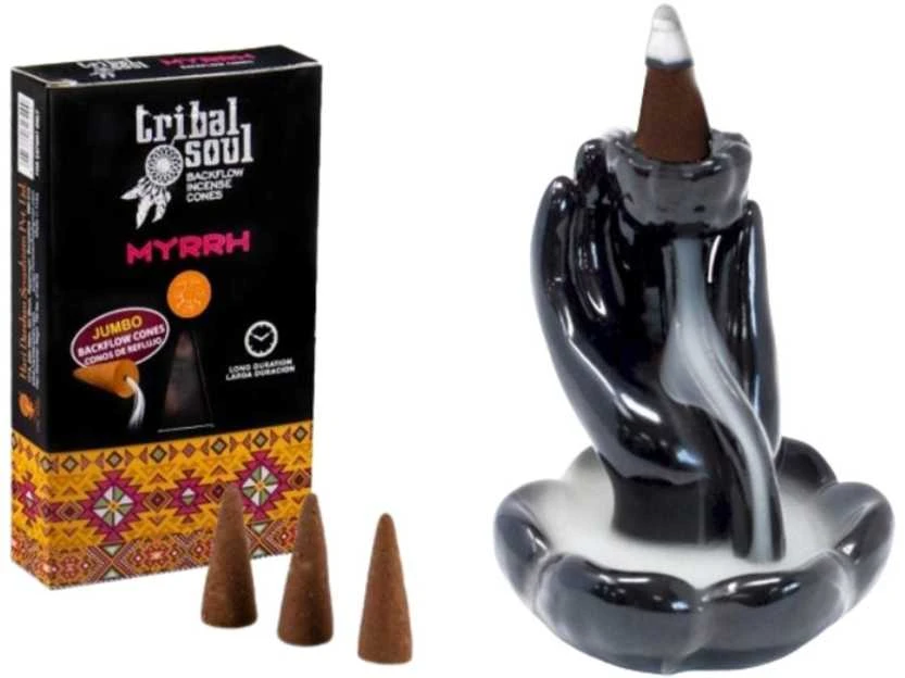 Hari Darshan Atbulinio smilkymo kūginiai smilkalai Myrrh, Tribal Soul, 15g