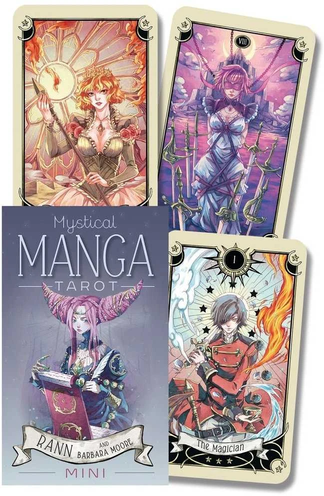 Llewellyn Mystical Manga Tarot Mini Kortos