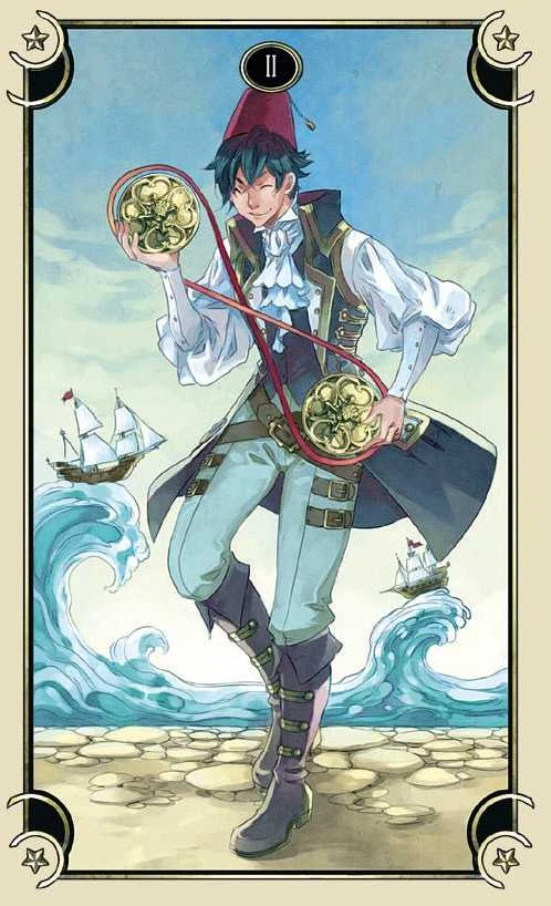 Llewellyn Mystical Manga Tarot Mini Kortos