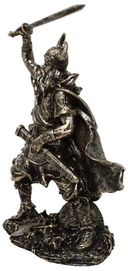 Mysticallstm Mayer Chess Vikingų kario dekoratyvinė statulėlė 20,5 cm – polirezinas