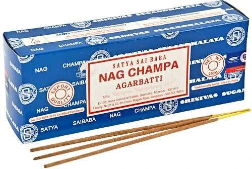 Satya Smilkalų Lazdos - Nag Champa Smilkalai 250g 250 Lazdelių Pakuotėje