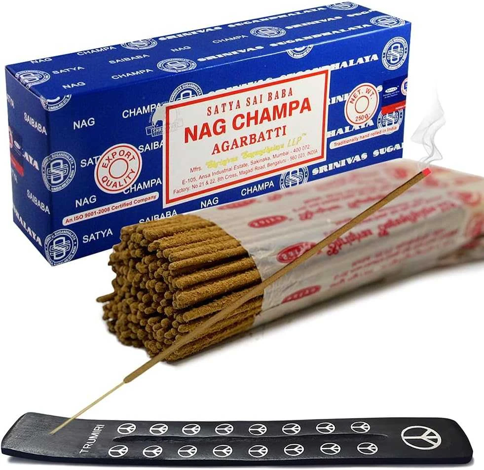 Satya Smilkalų Lazdos - Nag Champa Smilkalai 250g 250 Lazdelių Pakuotėje