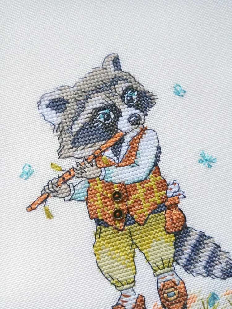NeoCraft Miško muzika siuvinėjimo kryželiu rinkinys 12x15 cm