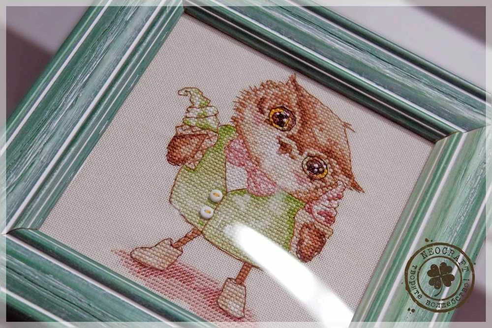 NeoCraft Siuvinėjimo kryželiu rinkinys „Ledai“, 10x15 cm
