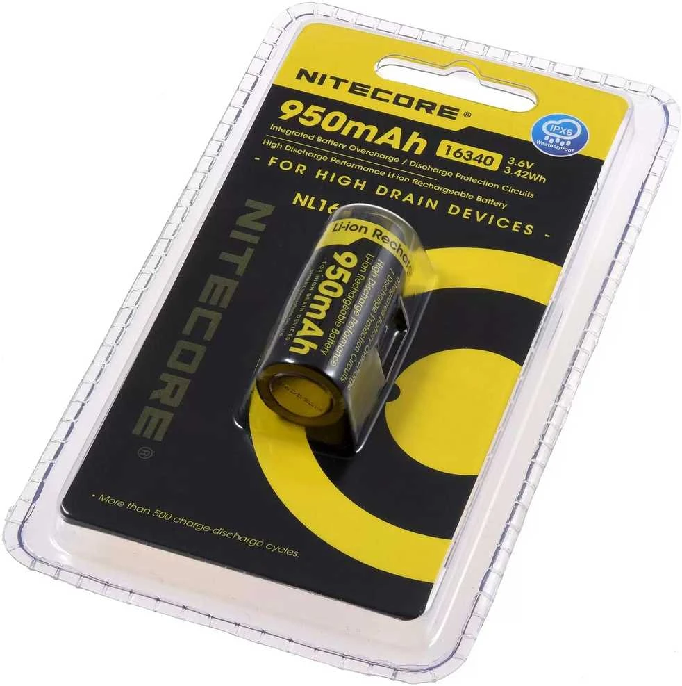 Akumuliatorius - NITECORE NL169 16340 950mAh 3.6V