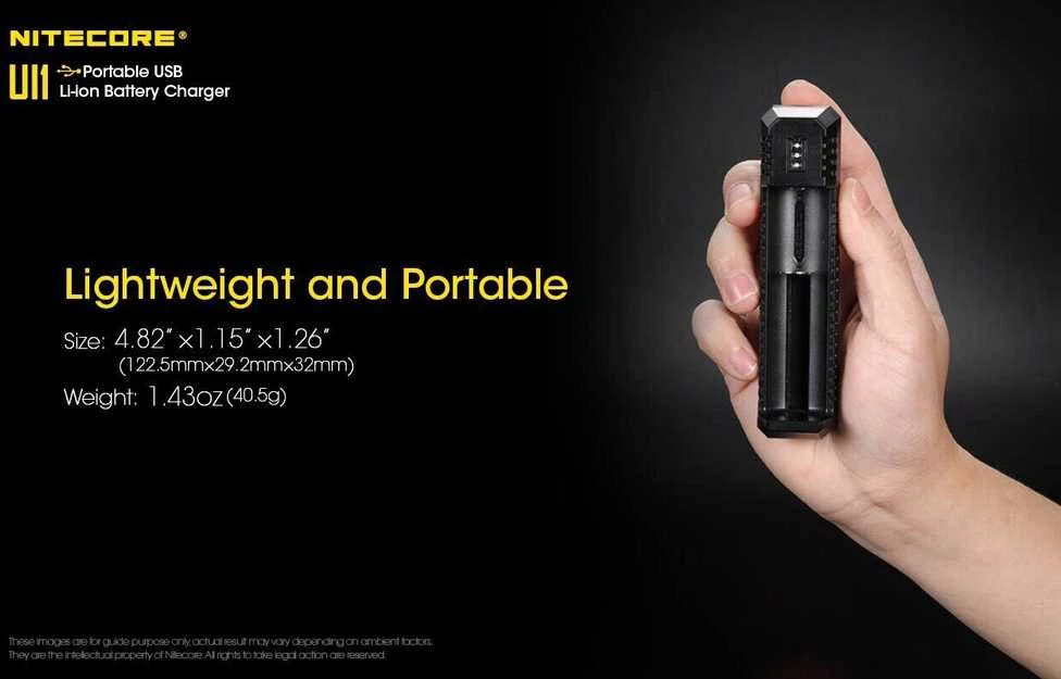 Nitecore UI1 Portable USB Intelligent Universal Baterijų įkroviklis