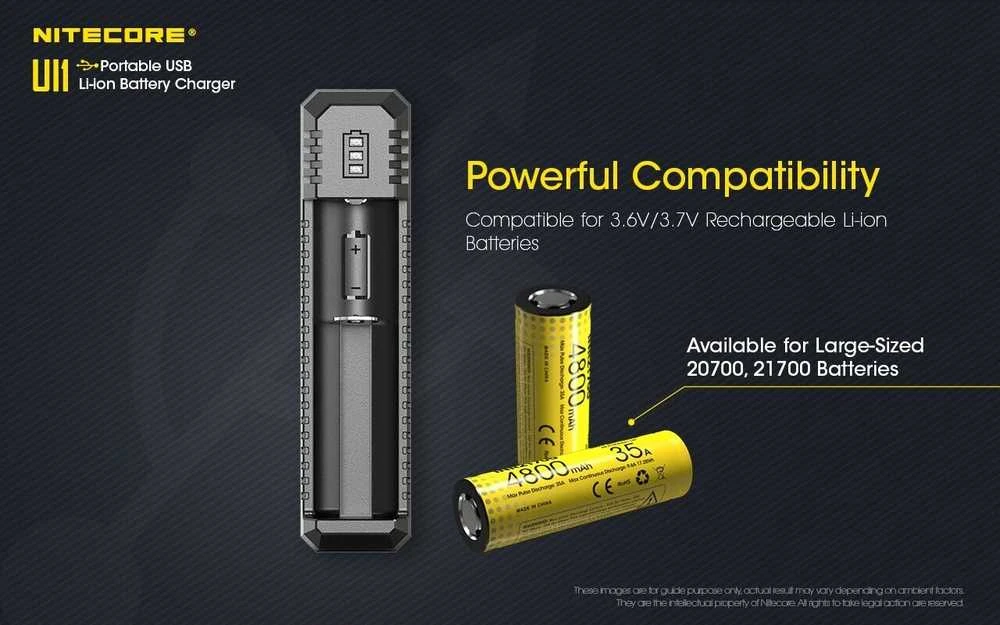 Nitecore UI1 Portable USB Intelligent Universal Baterijų įkroviklis