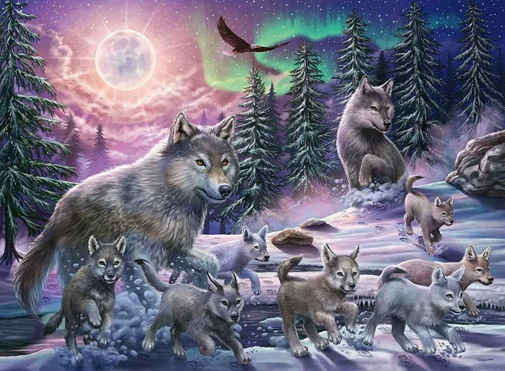Northern wolves 150 Piece Puzzle - RAVENSBURGER dėlionė