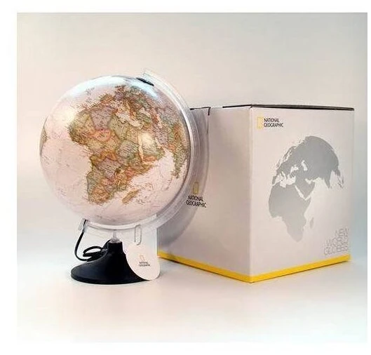 National Geographic antikinis gaublys 30 cm, politinis ir fizinis, anglų k.
