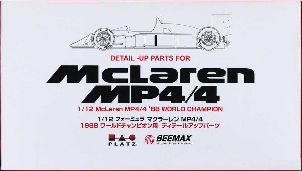 Nunu Beemax Beemax McLaren MP4/4 1/12 detalus papildymų rinkinys