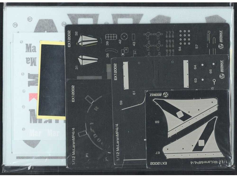 Nunu Beemax Beemax McLaren MP4/4 1/12 detalus papildymų rinkinys