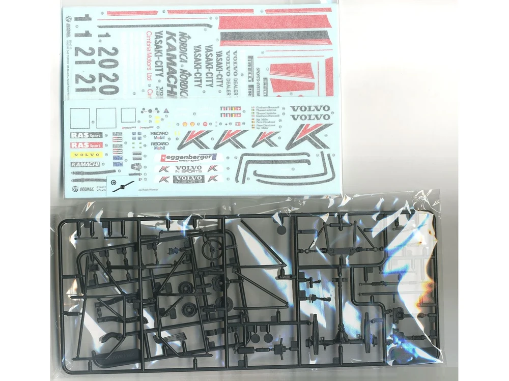 Nunu Beemax Beemax Volvo 240 Turbo 1986 Macau Guia nugalėtojas, 1/24 plastikinis rinkinys