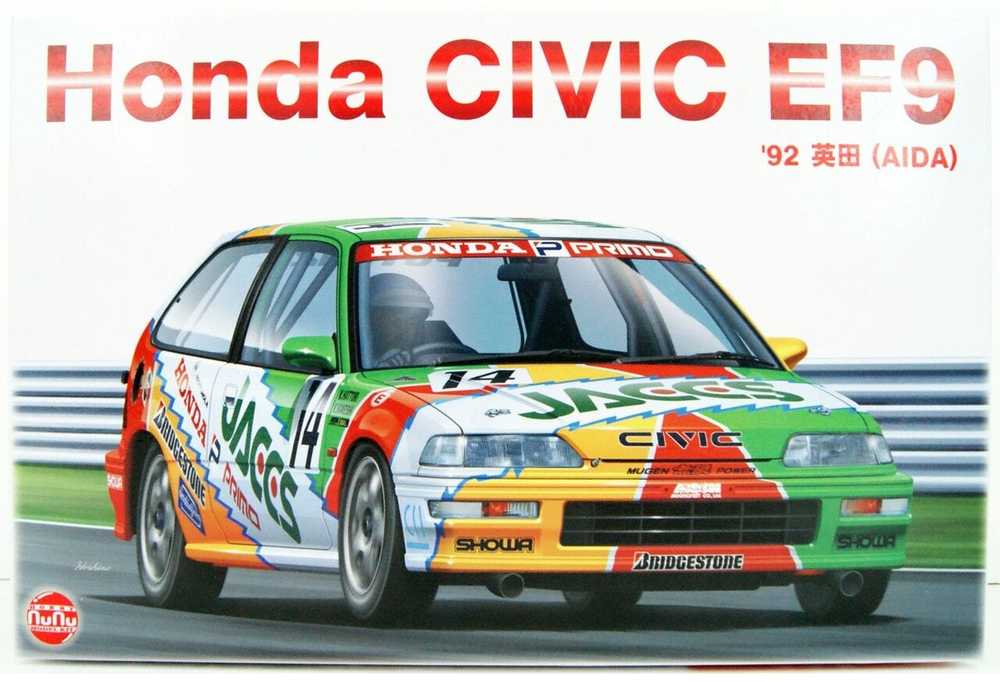 Nunu Beemax Honda Civic EF9 JACCS 1992 Group A 1/24 plastikinis surinkimo rinkinys