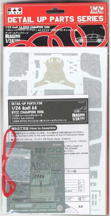 Nunu Beemax NuNu Audi A4 quattro 1996 BTCC čempiono detalių rinkinys 1/24