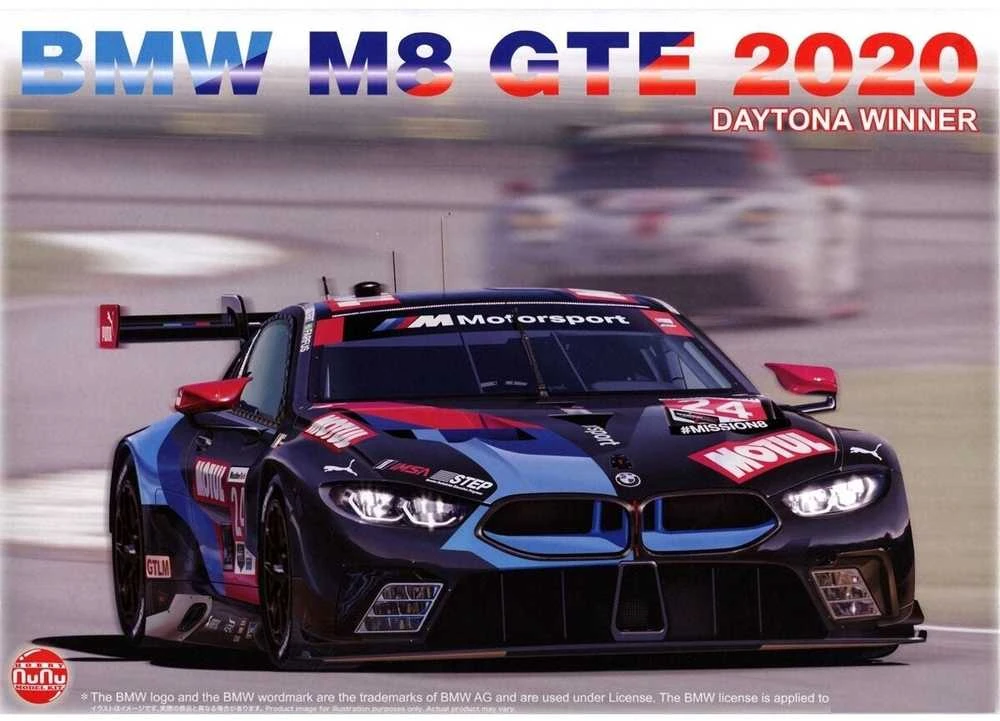 Nunu Beemax NuNu BMW M8 GTE Daytona 2020 1/24 plastikinis surinkimo rinkinys