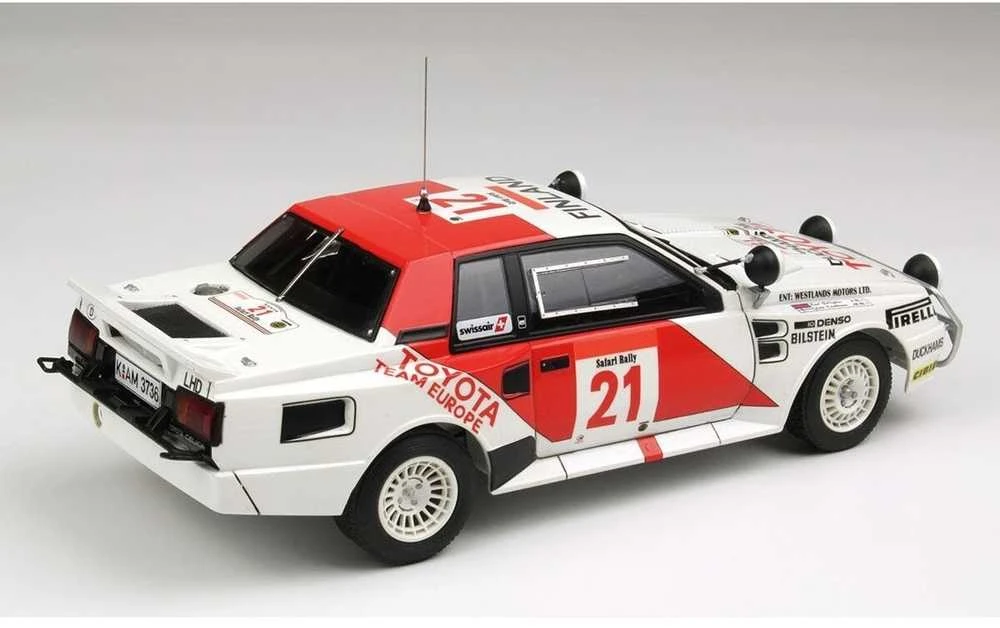 Nunu Beemax NuNu Toyota Celica TA64 ’85 Safari Rally nugalėtoja 1/24 plastiko rinkinys
