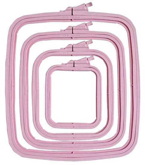 Nurge Pazarlama Nurge Kvadratiniai (Stačiakampiai) Plastikiniai Lankai 14,5*16,5 cm (rožinė) 170-12PI