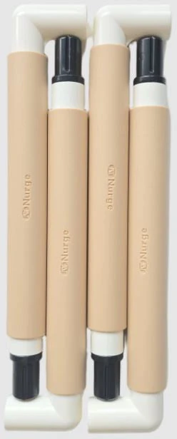 Nurge Plastikinis užsegamas siuvinėjimo rėmelis 21x21 cm, smėlio spalvos