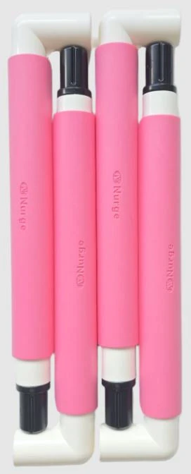 Nurge Rožinis plastikinis siuvinėjimo rėmelis su spaustukais 29x29 cm