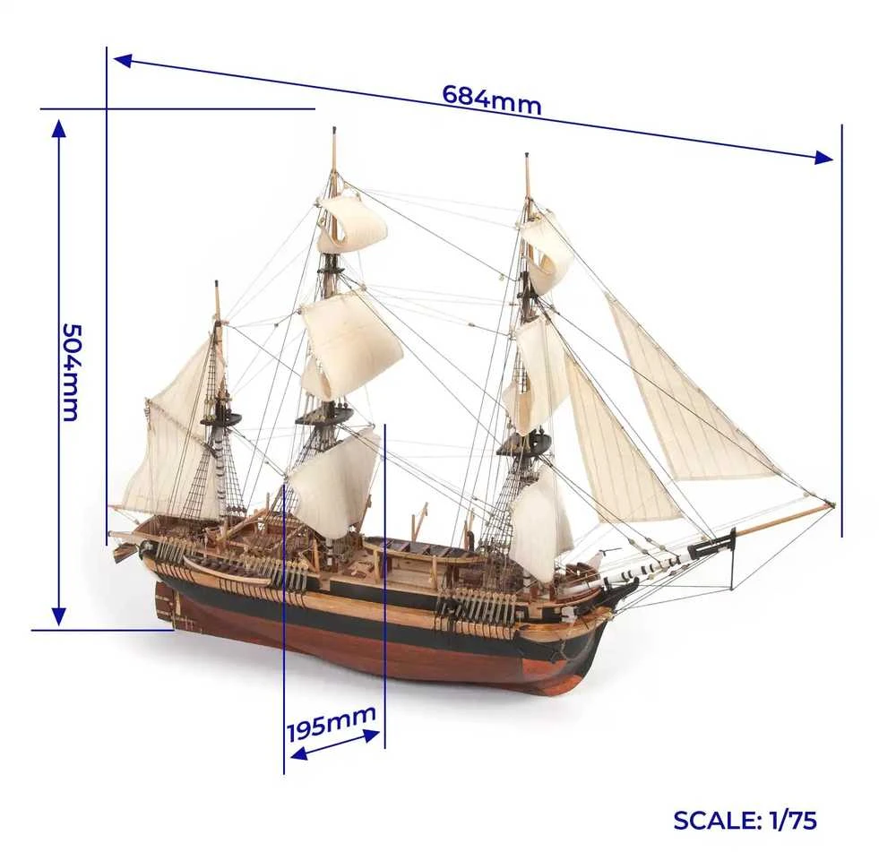 Occre "HMS Erebus" Modeliavimo Rinkinys
