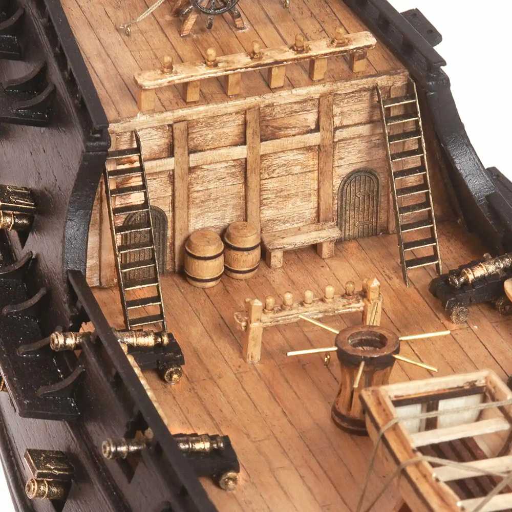 Occre "Juodoji Gulbė" - itin kokybiškas PIRATŲ laivo modelis