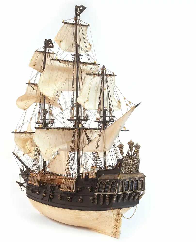 Occre "Juodoji Gulbė" - itin kokybiškas PIRATŲ laivo modelis