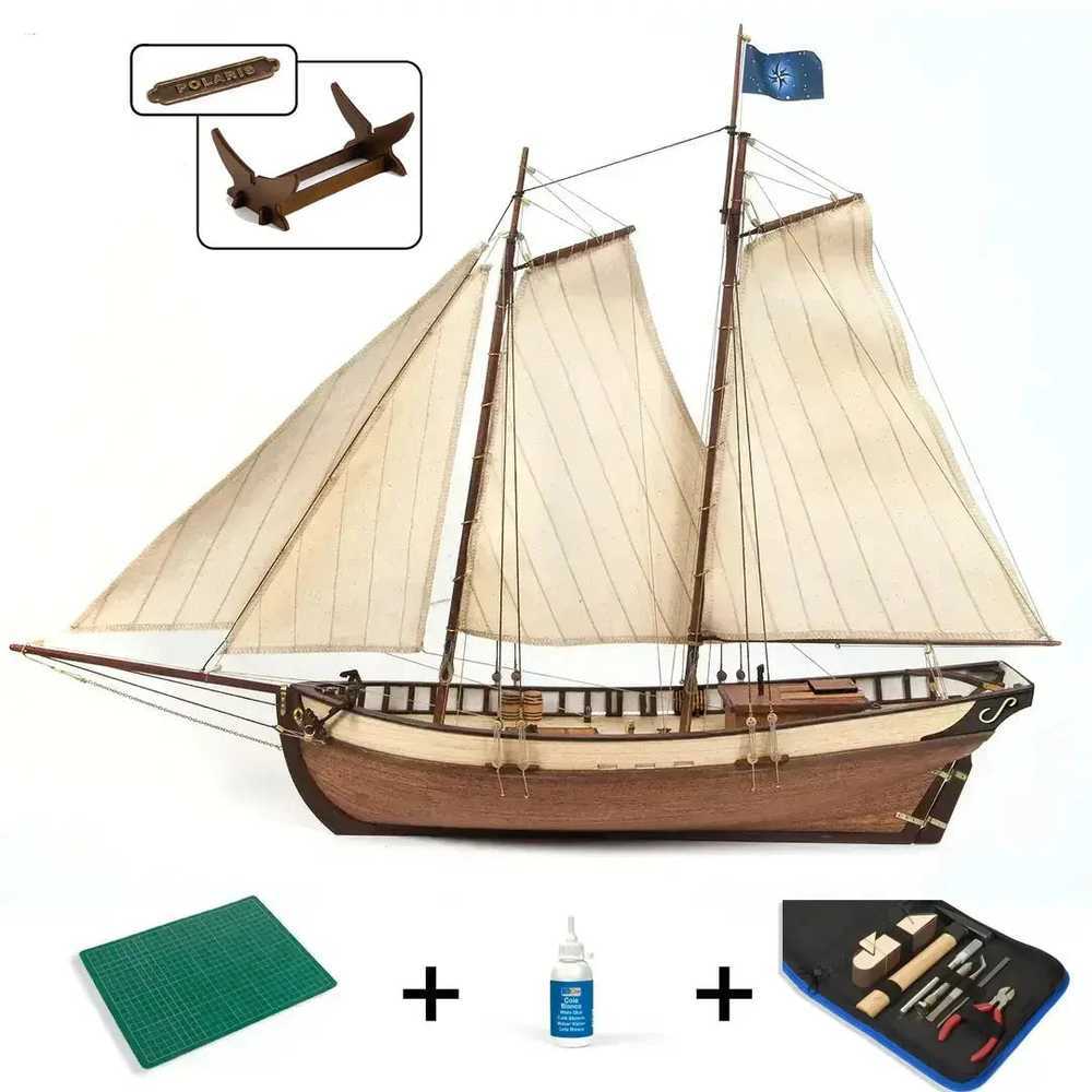 Occre "Polaris" Pradedantiesiems: Stovas + Įrankiai + Kilimėlis + Klijai